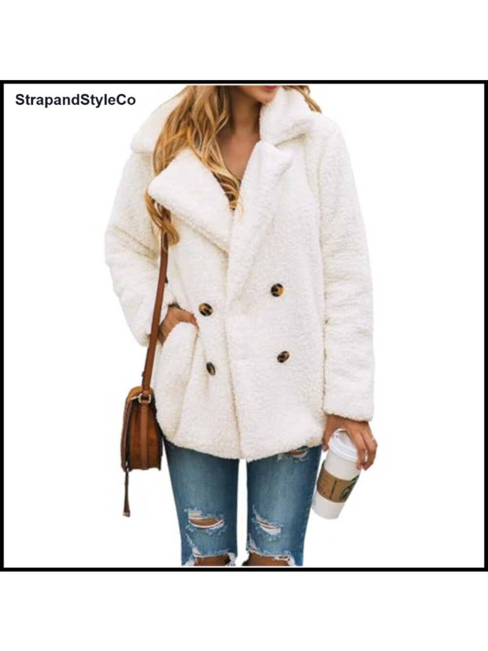 Oversized Sherpa Fleece Jacket Faux Fur Winter Coat Shacket